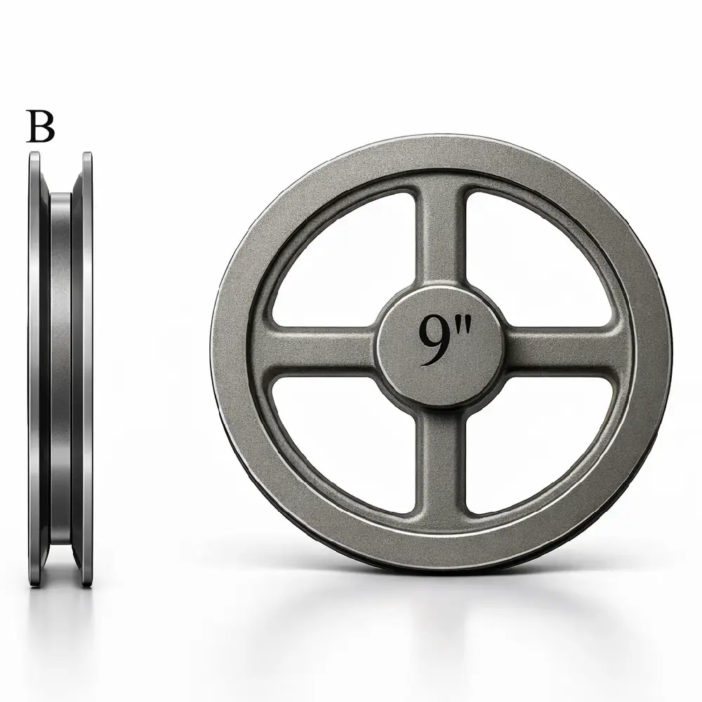 9 Inch B Belt 1B Pulley