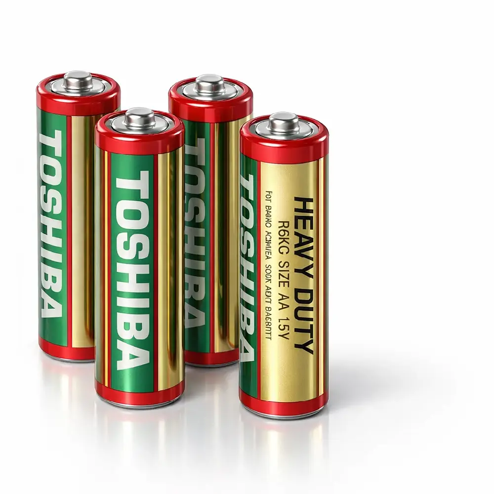 Carbon Zinc Toshiba Battery 1.5 Volt Double A Size