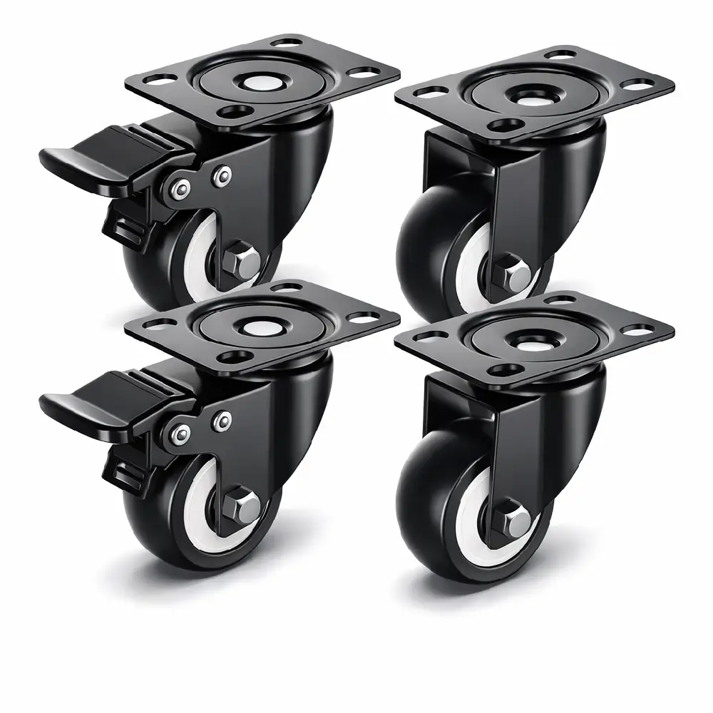 China Polyurethane Caster Wheels Set 1.5 Inch