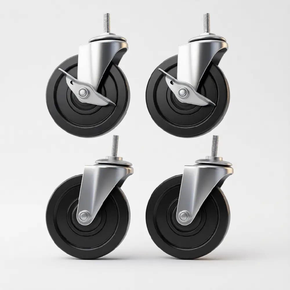 Threaded Caster Wheel Set 4 Inch