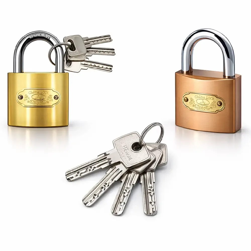 China Padlock Gold Color Computer Key