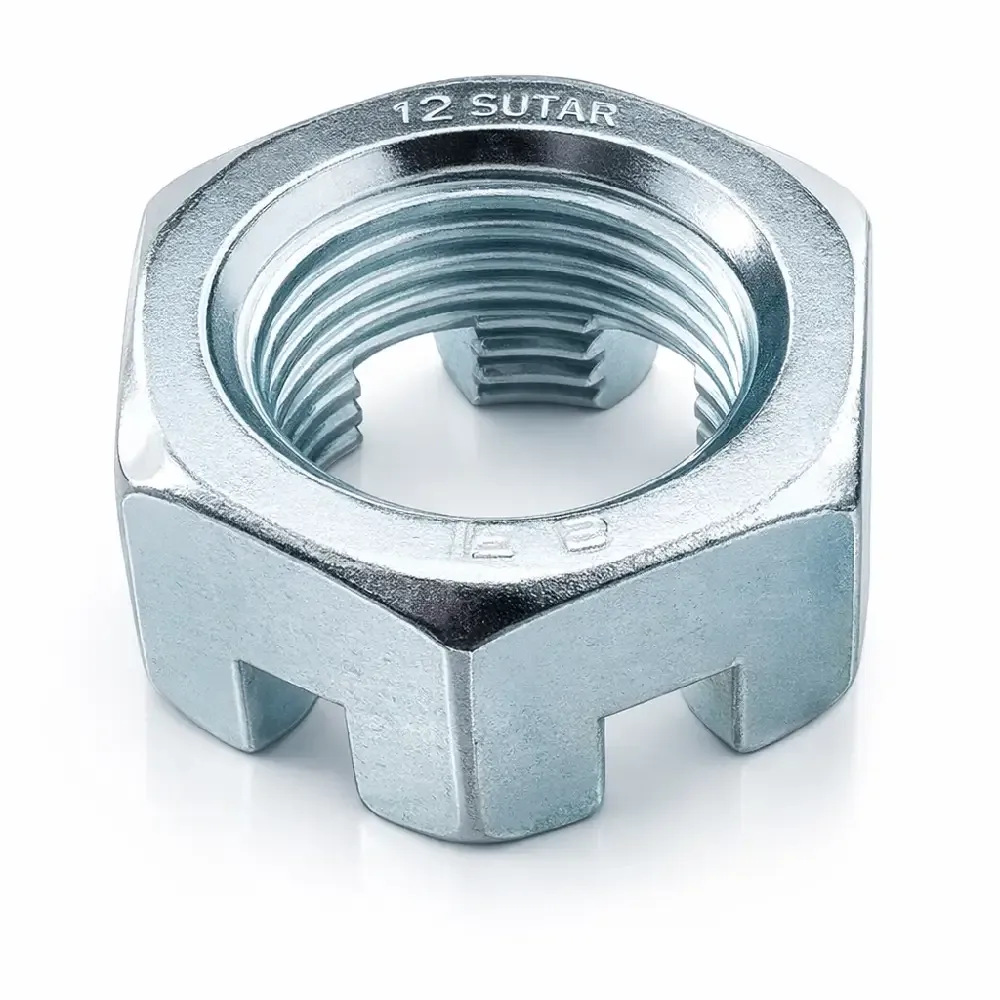 Hexagonal Castle Nut UNF Thread