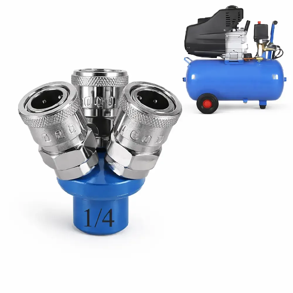 Air Compressor Quick Coupling 3 Way