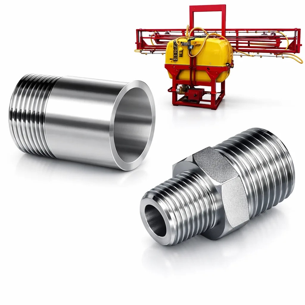 Boom Sprayer Threaded Pipe Nipple