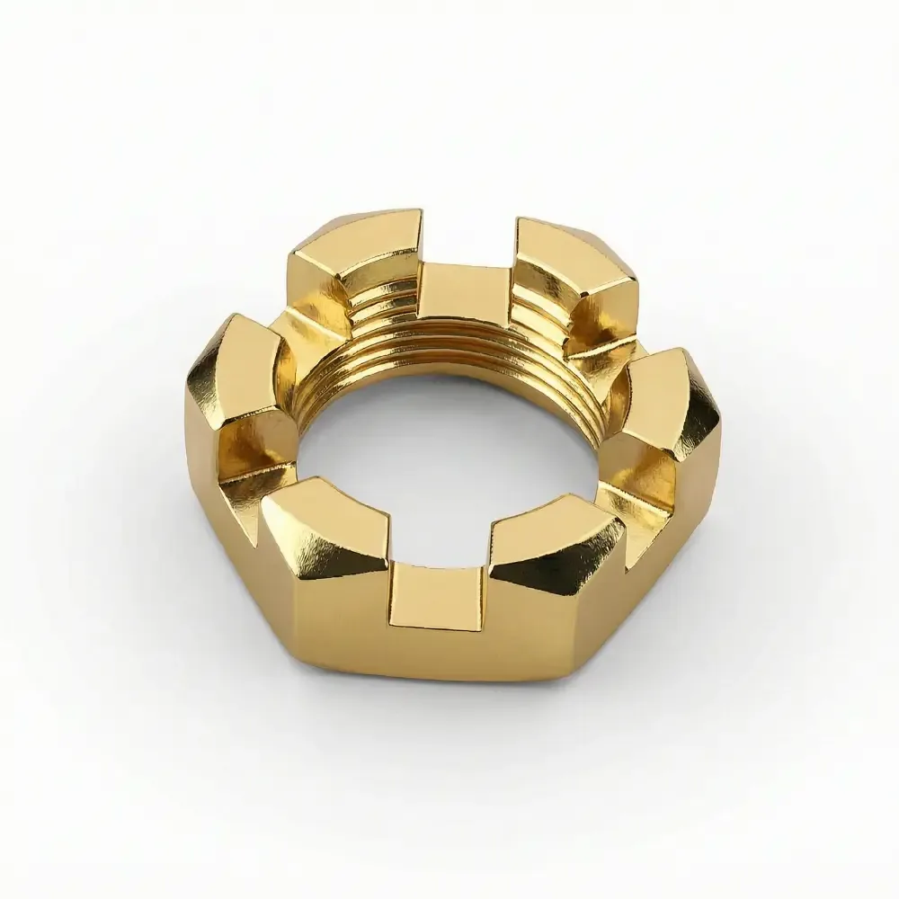 Hexagon Castle Nut Thin Thread