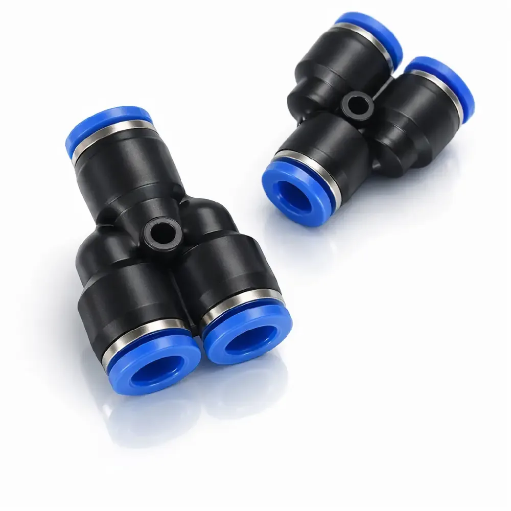 Pneumatic Y Type Tee Connector