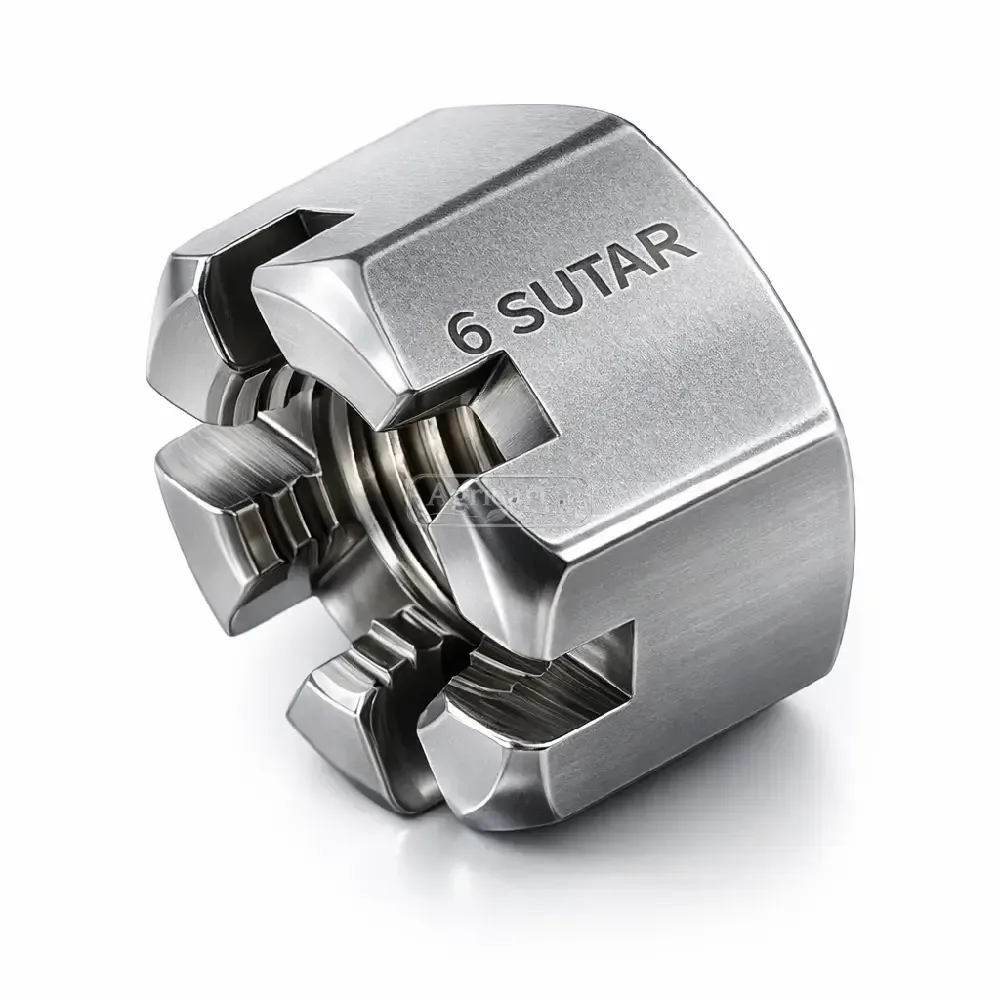 Hexagonal Castle Nut Thick Thread 6 Sutar