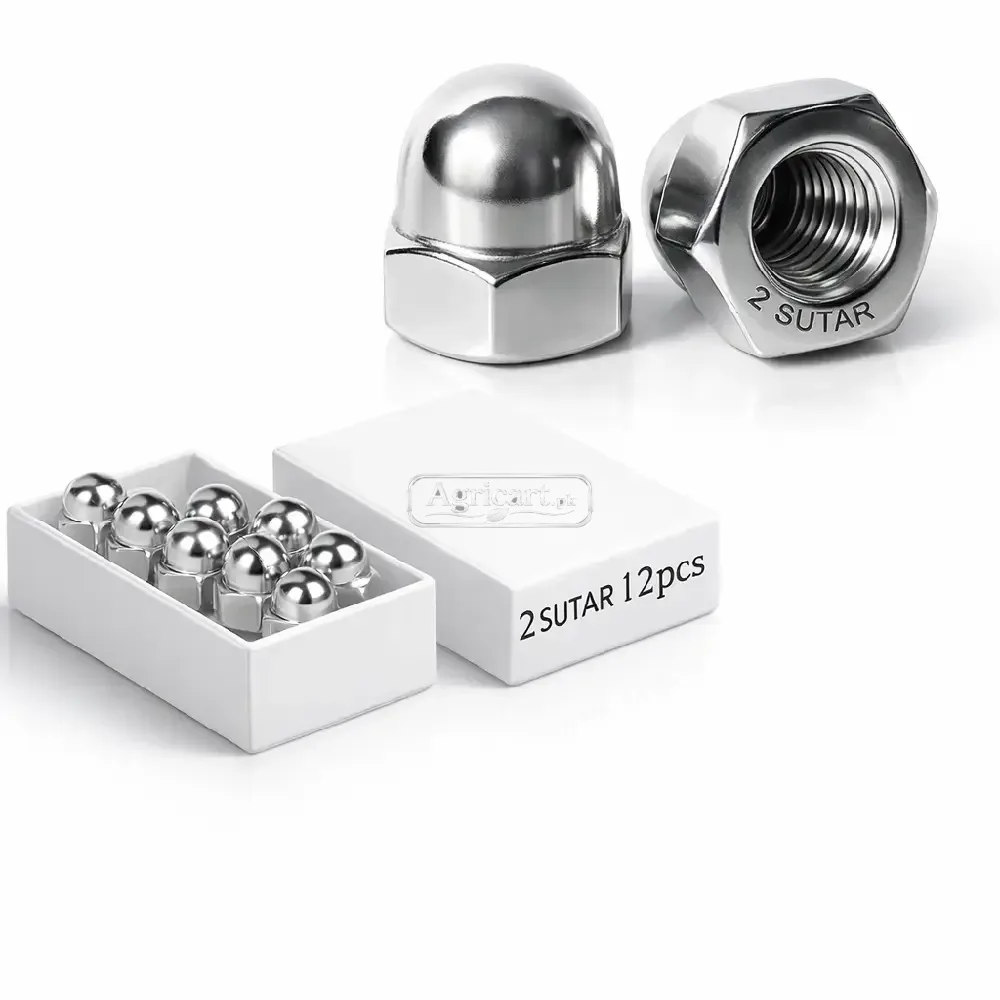 2 Sooter Acorn Hex Cap Nuts