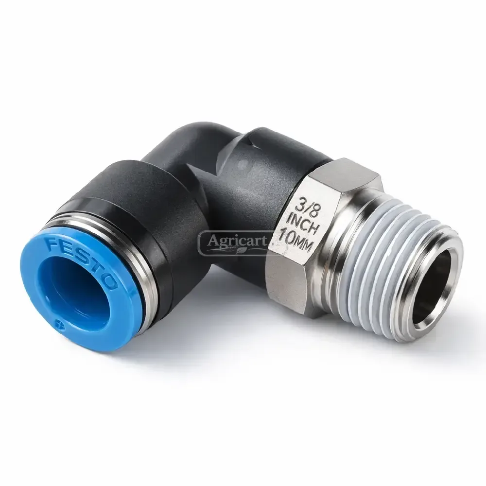 Pneumatic Pipe Elbow Wide 3/8 Pipe Size 10Mm