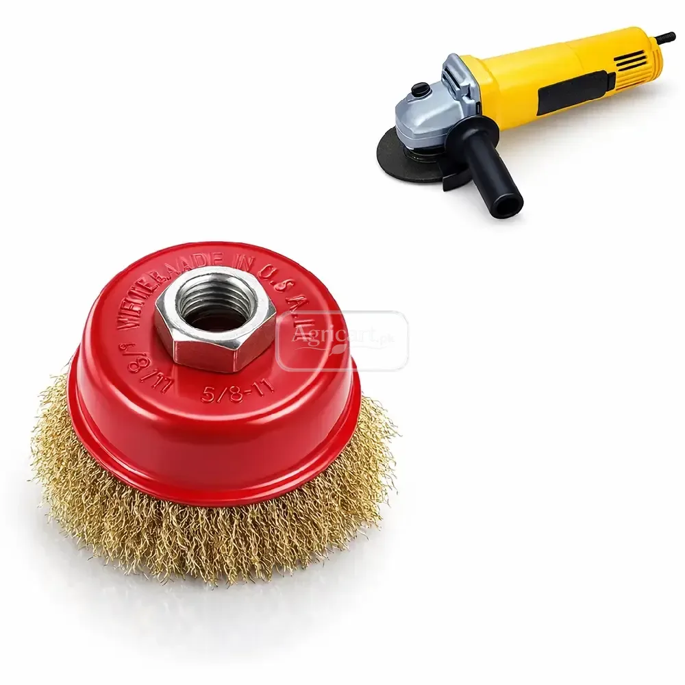 Angle Grinder Soft Wire Brush 14Mm Nut 4 Inch