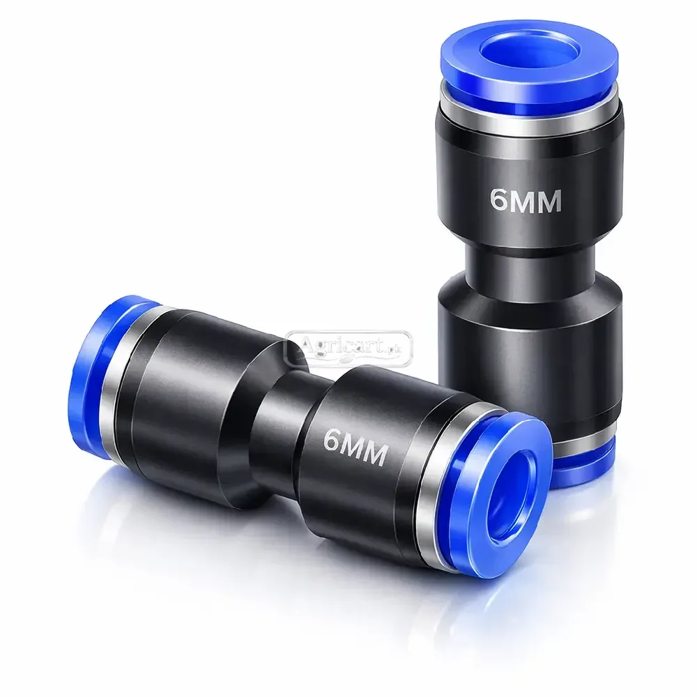 Pneumatic Pipe Coupler Connector 6Mm