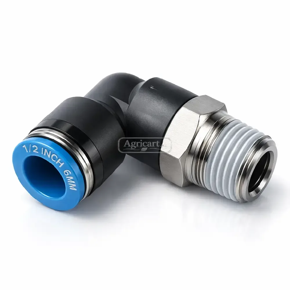 Pneumatic Pipe Elbow Wide 1/2 Pipe Size 6Mm