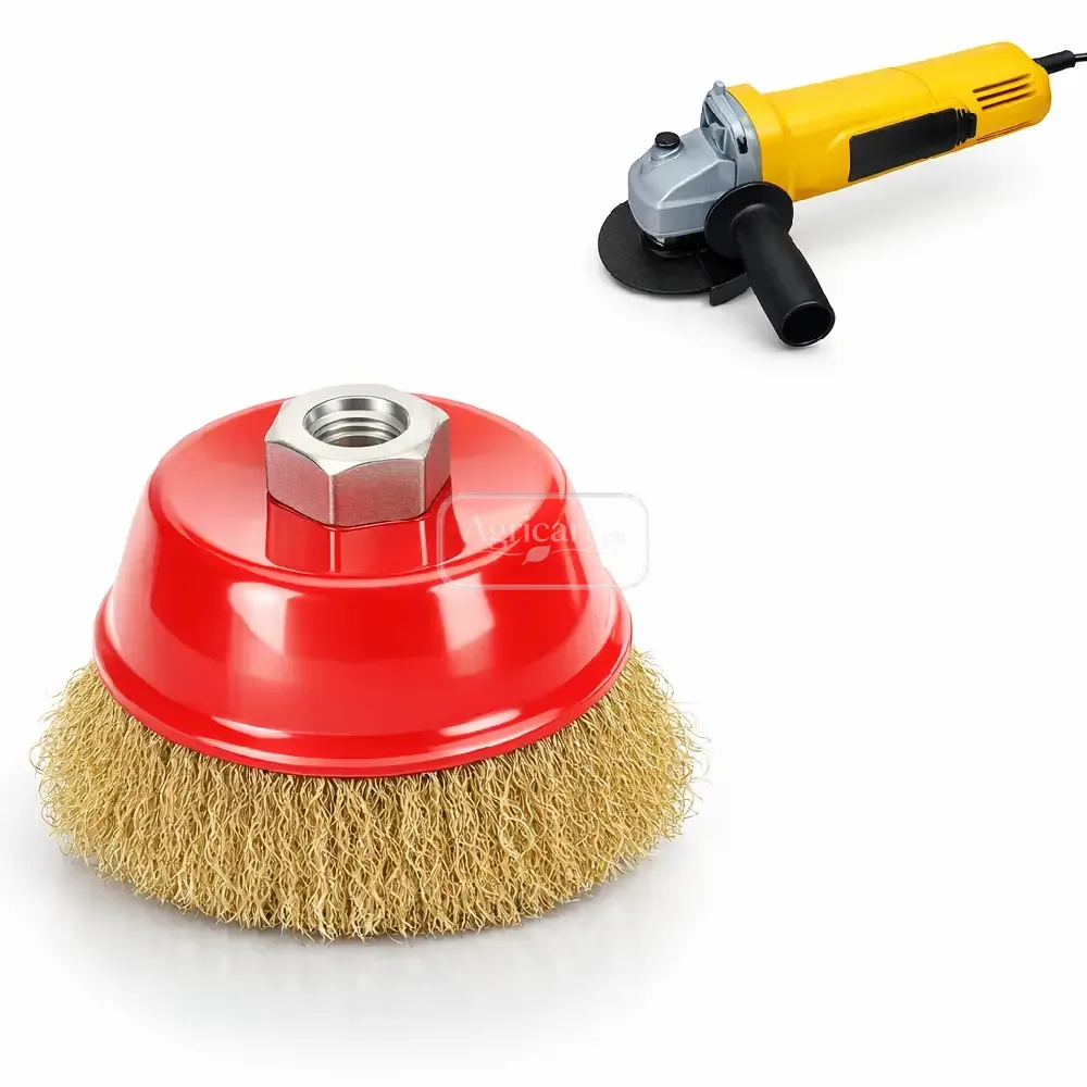 Angle Grinder Soft Wire Brush 17Mm Nut 4 Inch