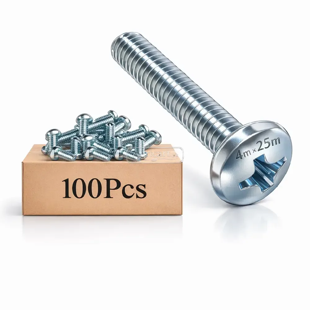 Cross Recessed Pan Head Tapping Screw 4Mm X 25Mm