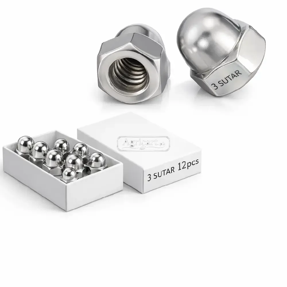 3 Sooter Acorn Hex Cap Nuts