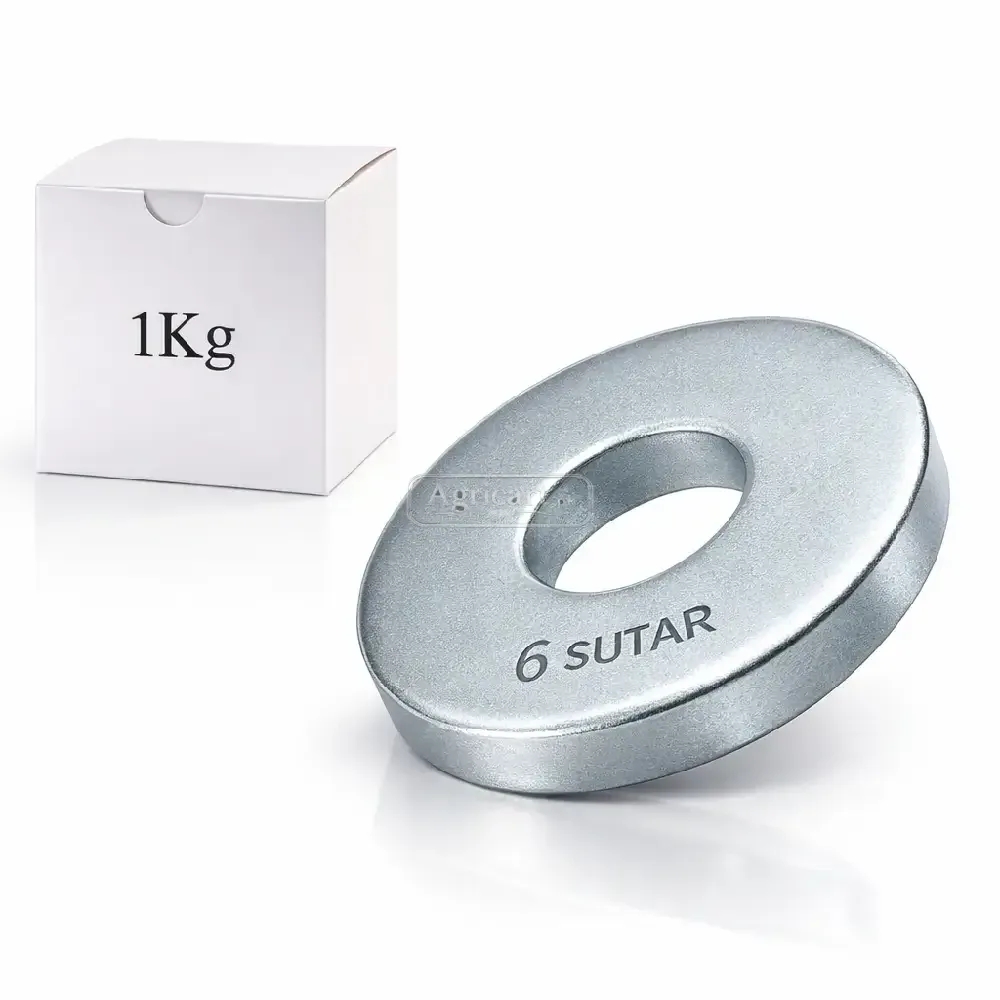 6 Sutar Galvanized Flat Washers