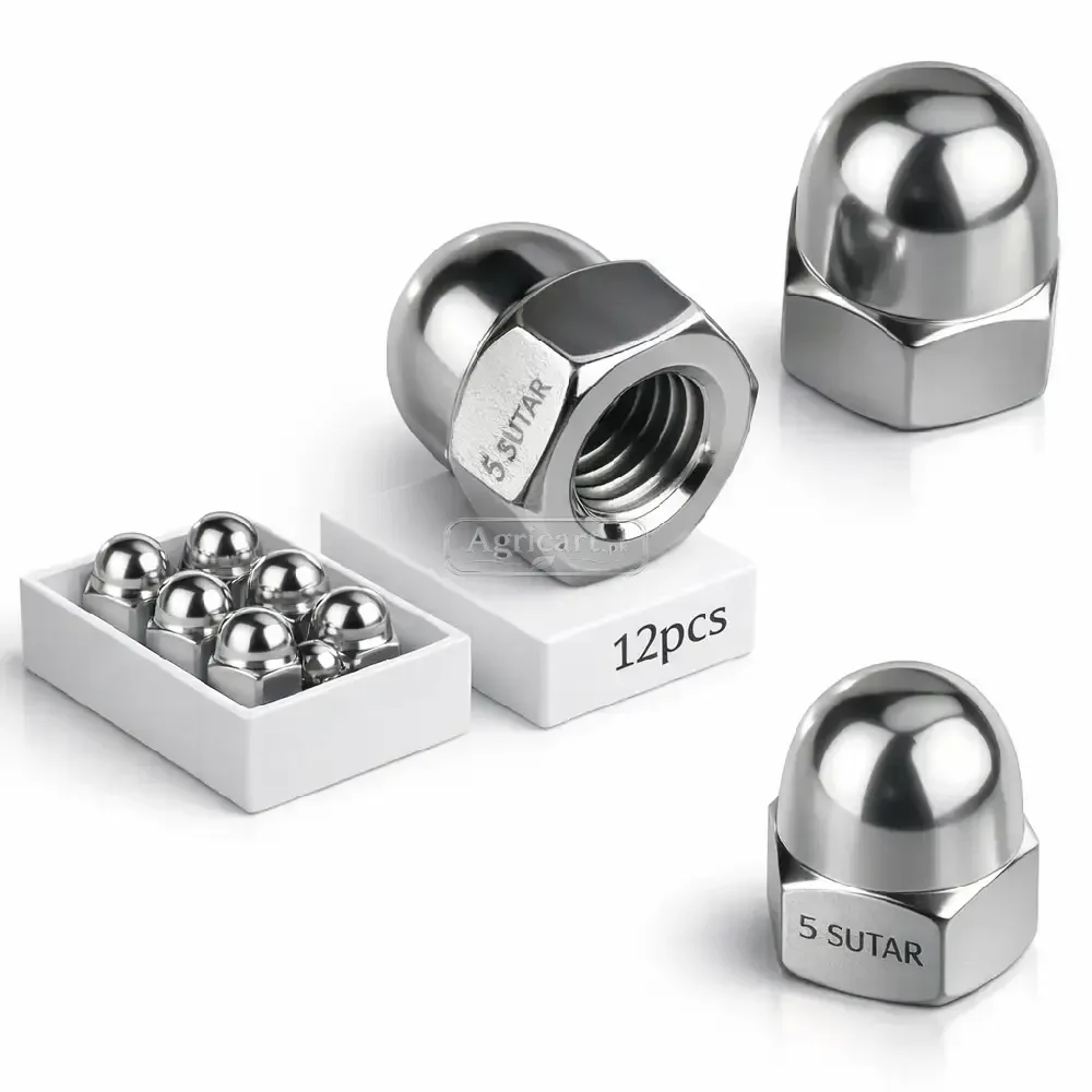 5 Sooter Acorn Hex Cap Nuts
