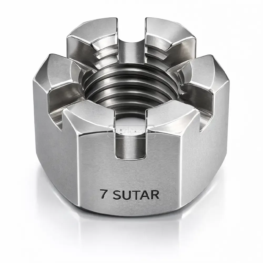 Hexagonal Castle Nut Thick Thread 7 Sutar