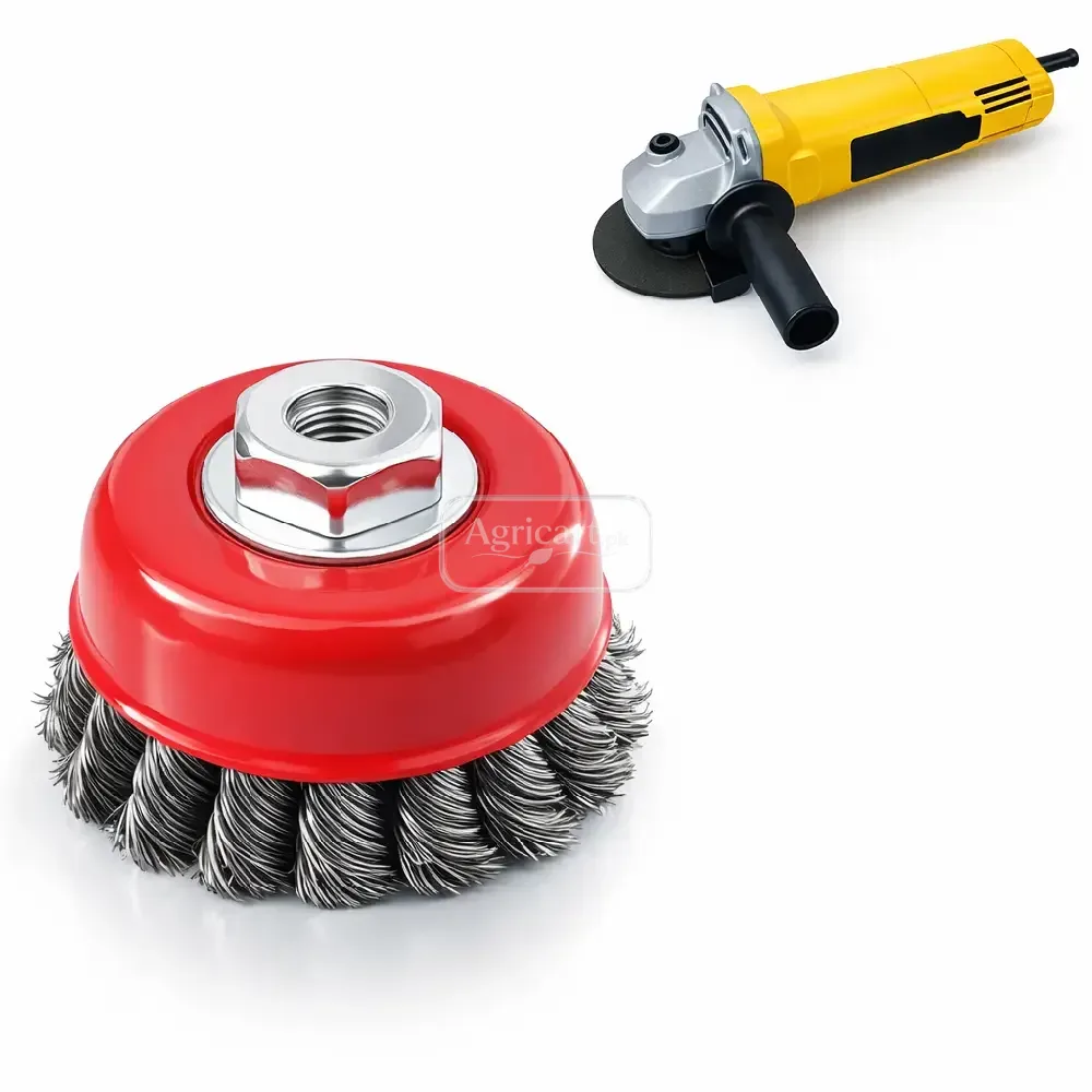 Angle Grinder Hard Wire Brush 14Mm Nut 4 Inch