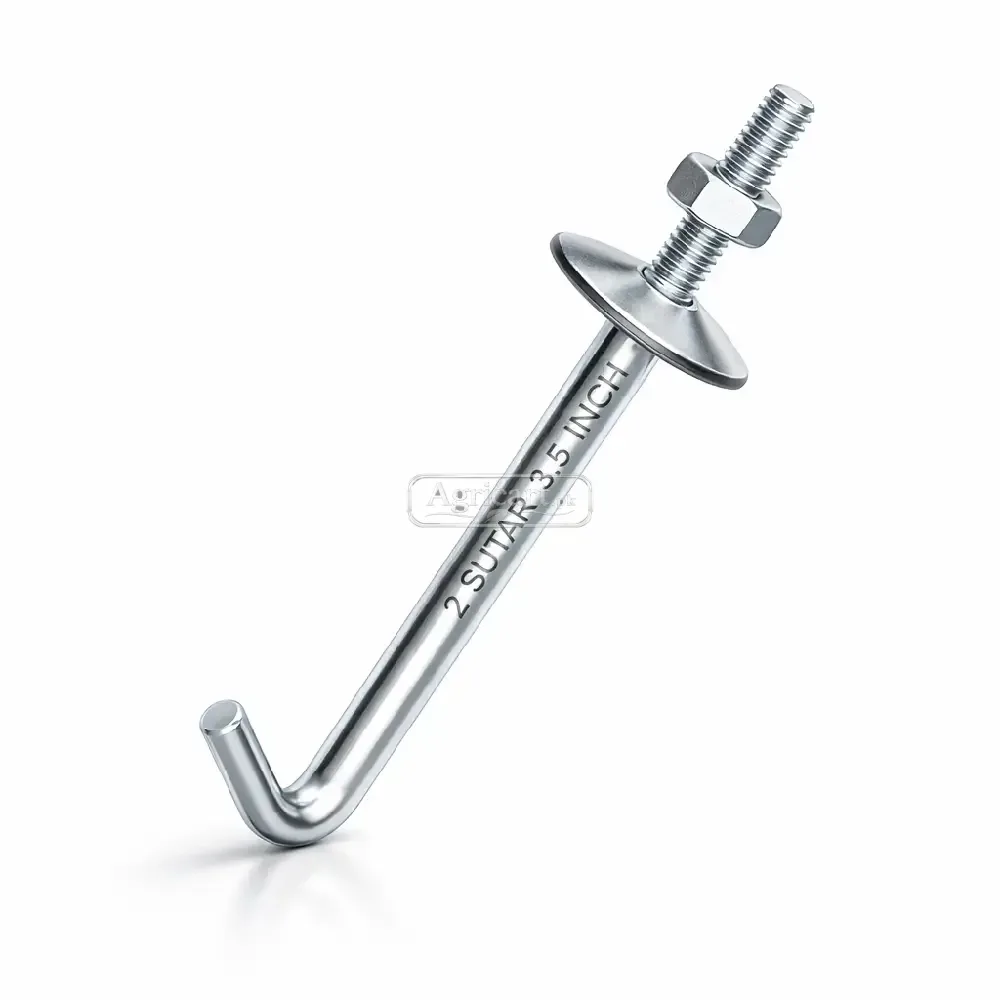 2 Sutar J Hook Bolts 3.5 Inch