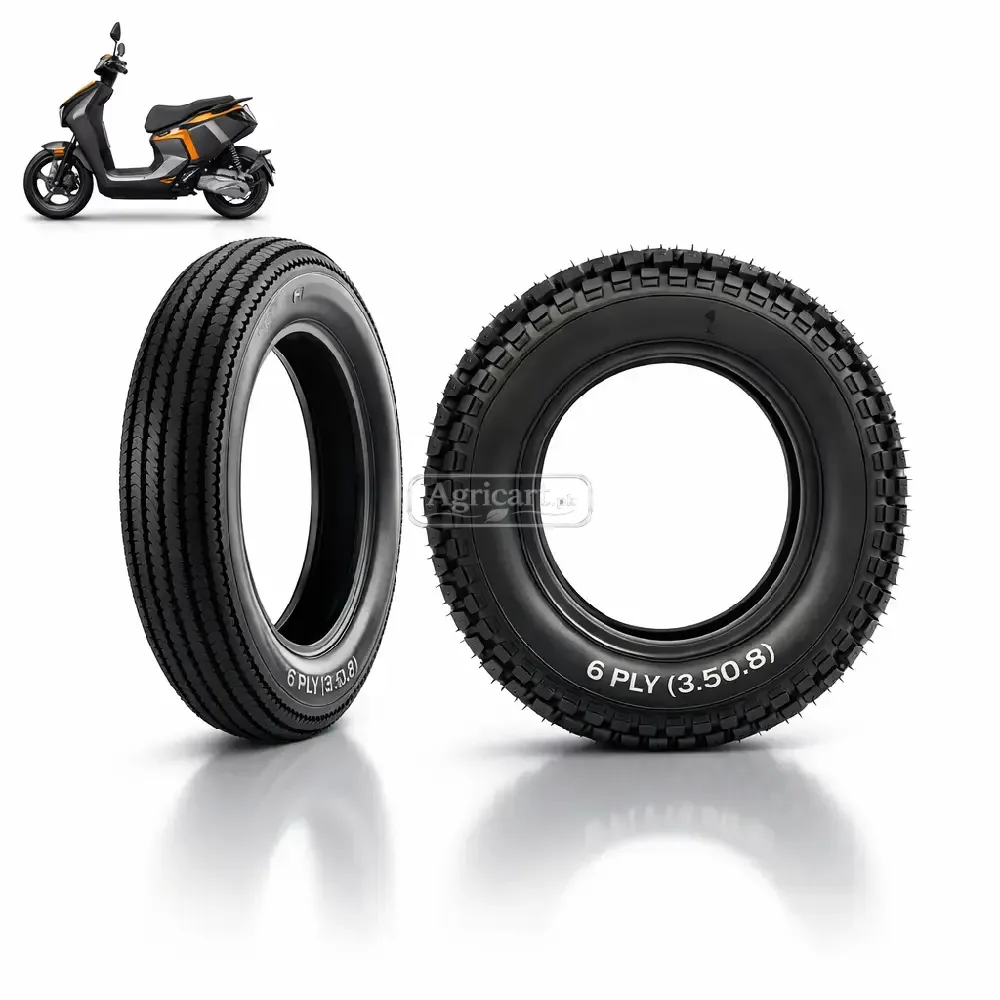 Motorcycle Side Tyre 6 Ply (3.50.8)