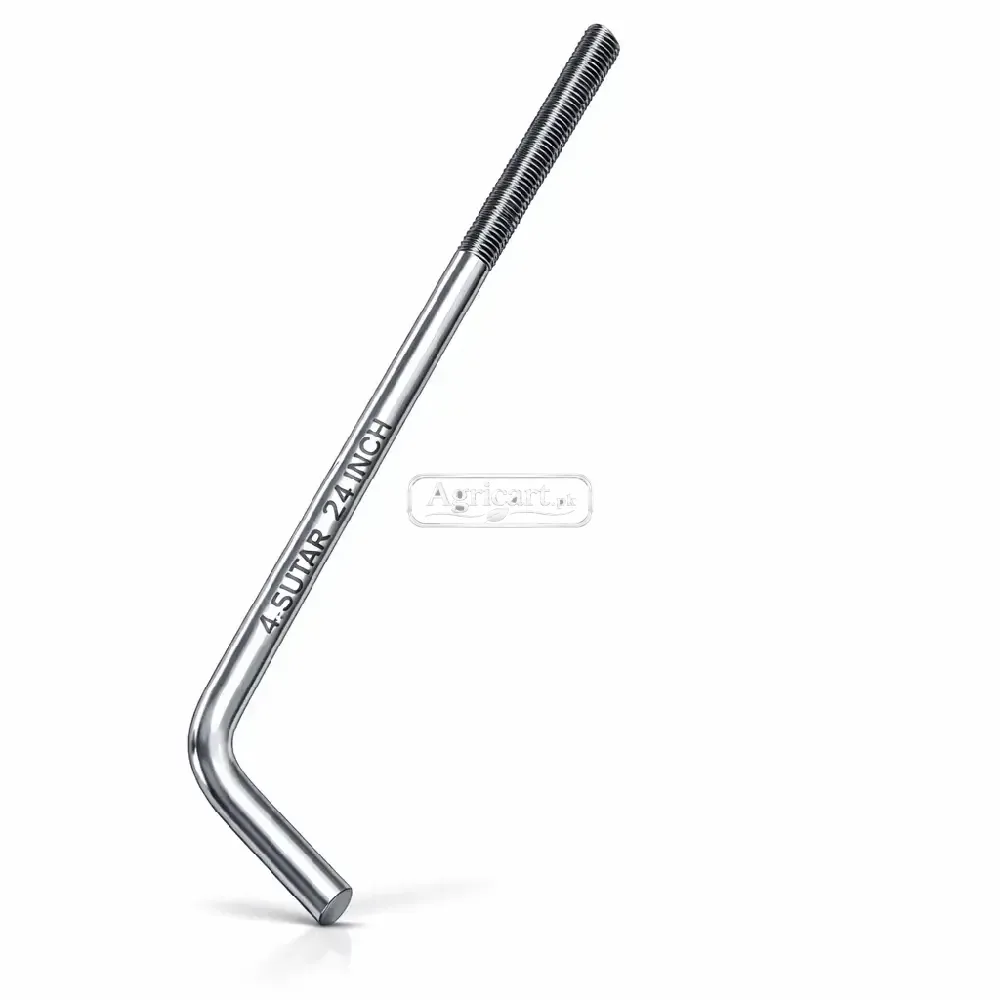 4 Sutar L Shaped Foundation Bolts 24 Inch