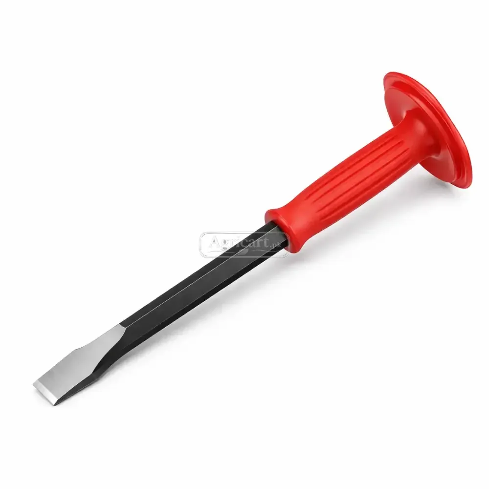 9 Inch Hex Rod Iron Chisel Rubber Grip