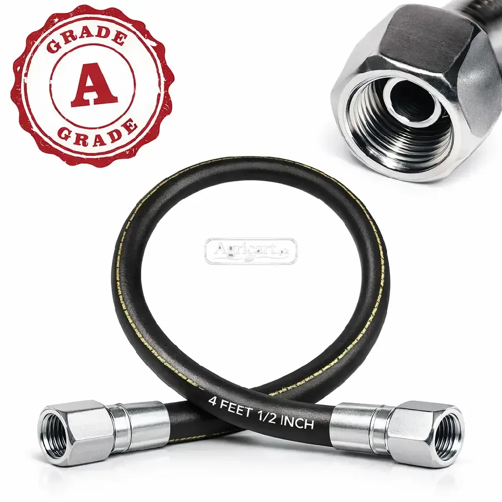 Hydraulic Hose Pipe 4 Feet 1/2 Inch A Grade