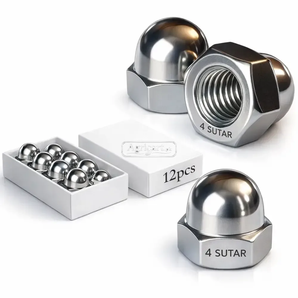 4 Sooter Acorn Hex Cap Nuts