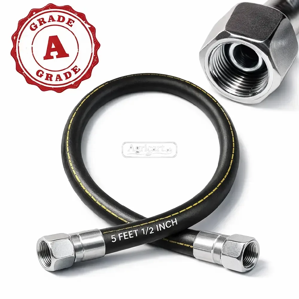 Hydraulic Hose Pipe 5 Feet 1/2 Inch A Grade