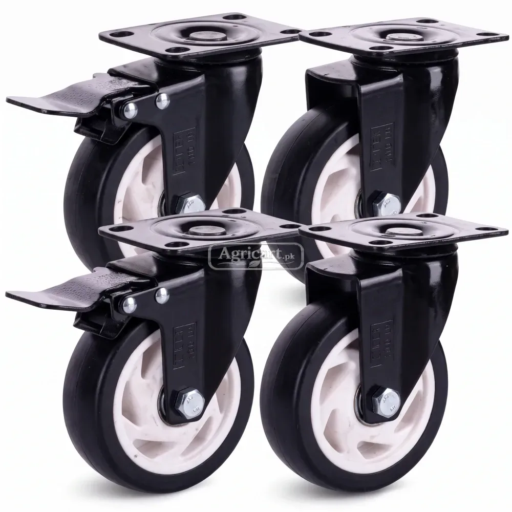  China Polyurethane Caster Wheels Set 5 Inch