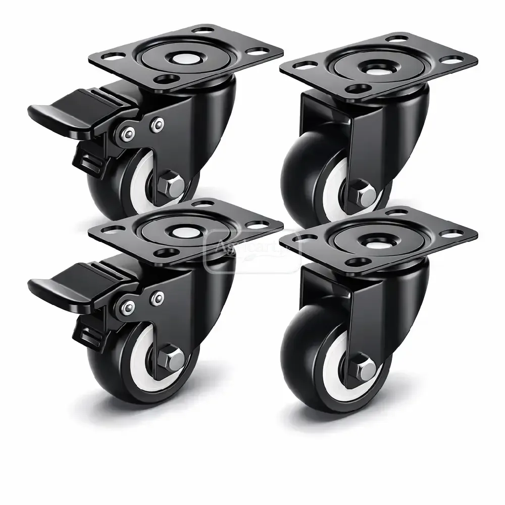 China Polyurethane Caster Wheels Set 1.5 Inch