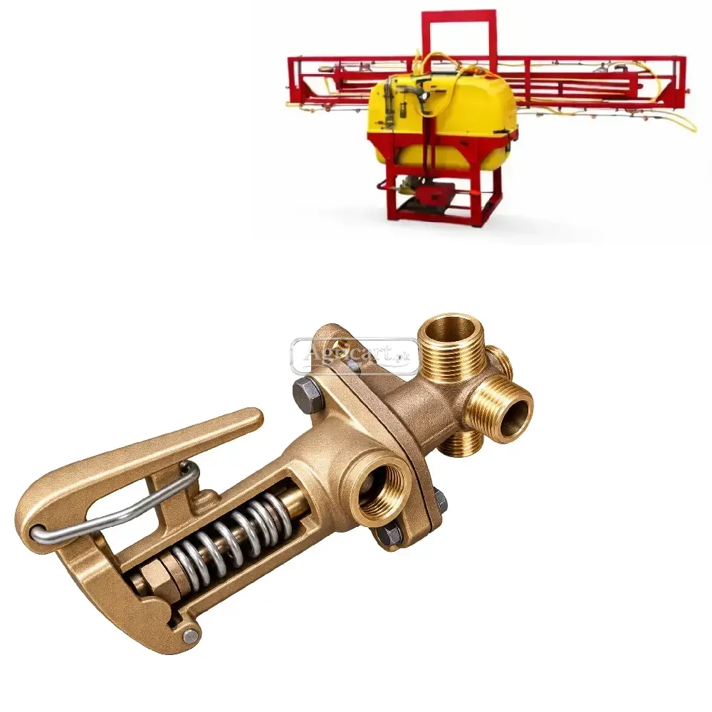 Boom Sprayer Spring Loaded Pressure Safety Valve Brass