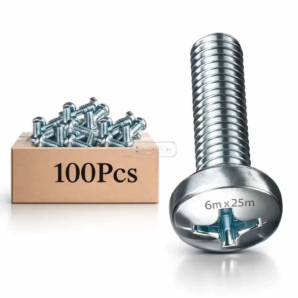 Cross Recessed Pan Head Tapping Screw 6Mm X 25Mm