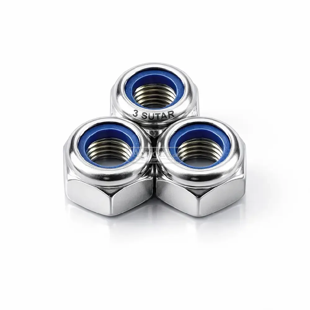 3 Sutar Thin Thread Nylon Self Locking Nut