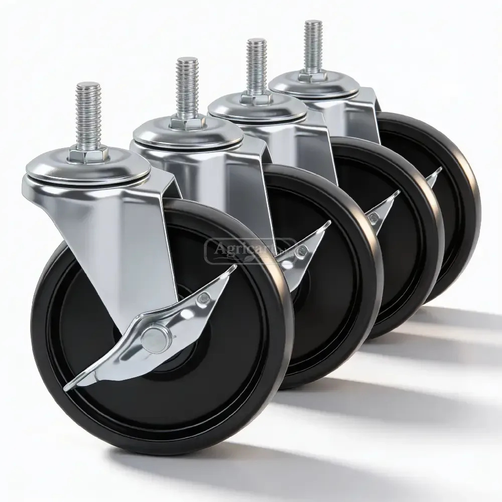 Threaded Caster Wheel Set 5 Inch