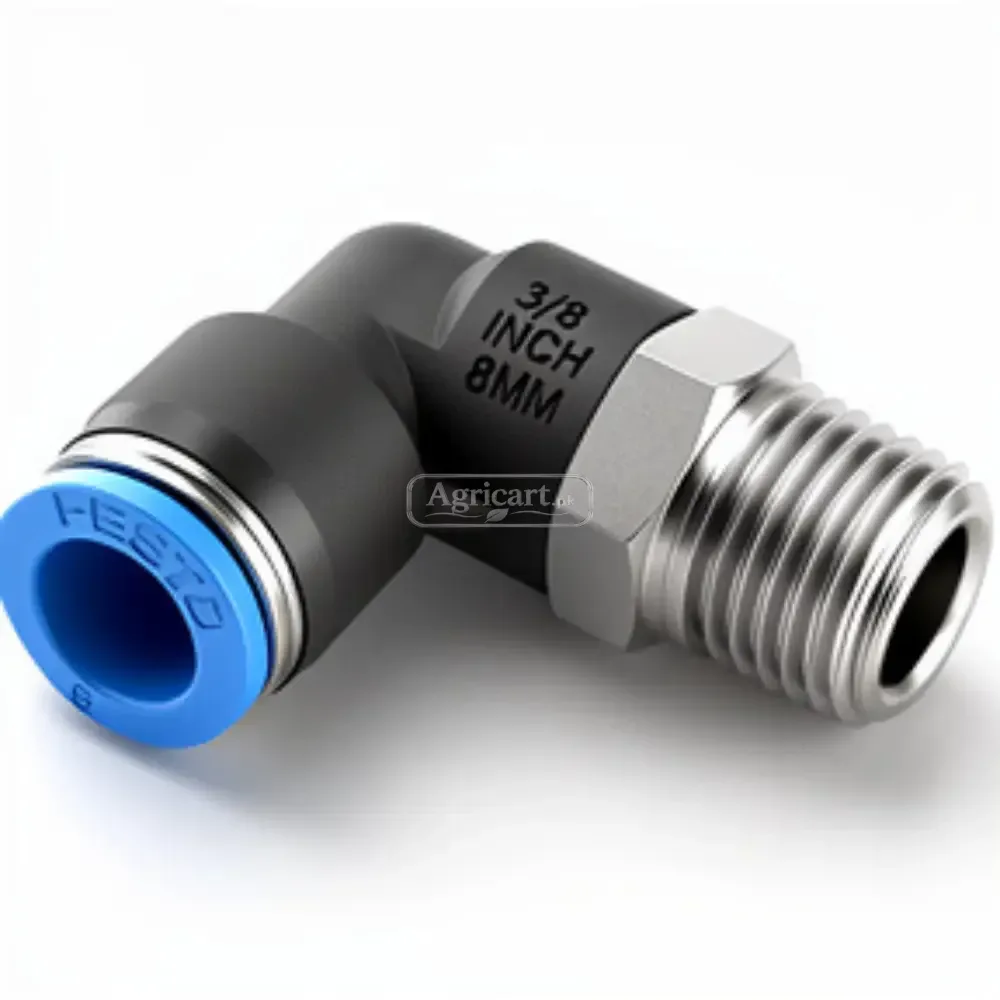 Pneumatic Pipe Elbow Wide 3/8 Pipe Size 8Mm