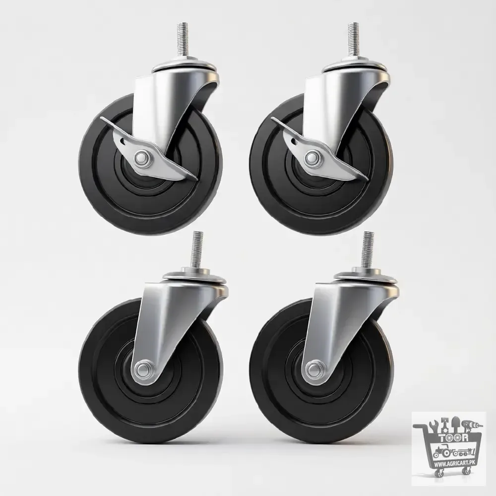 Threaded Caster Wheel Set 4 Inch