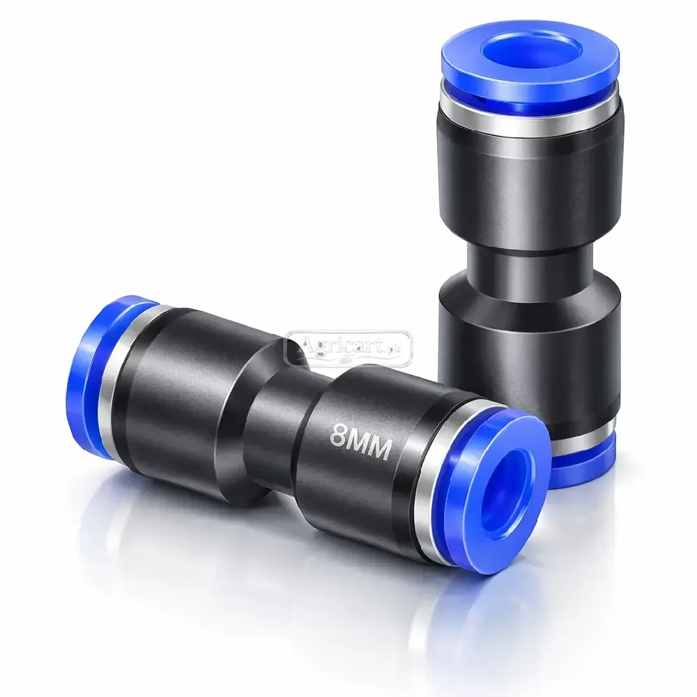 Pneumatic Pipe Coupler Connector 8Mm
