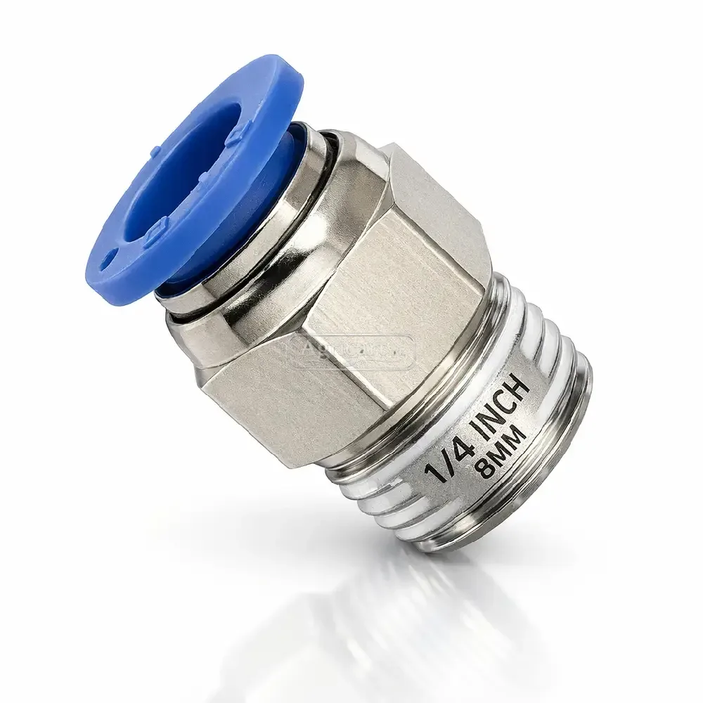 Pneumatic Pipe Connector Wide 1/4 Pipe Size 8Mm