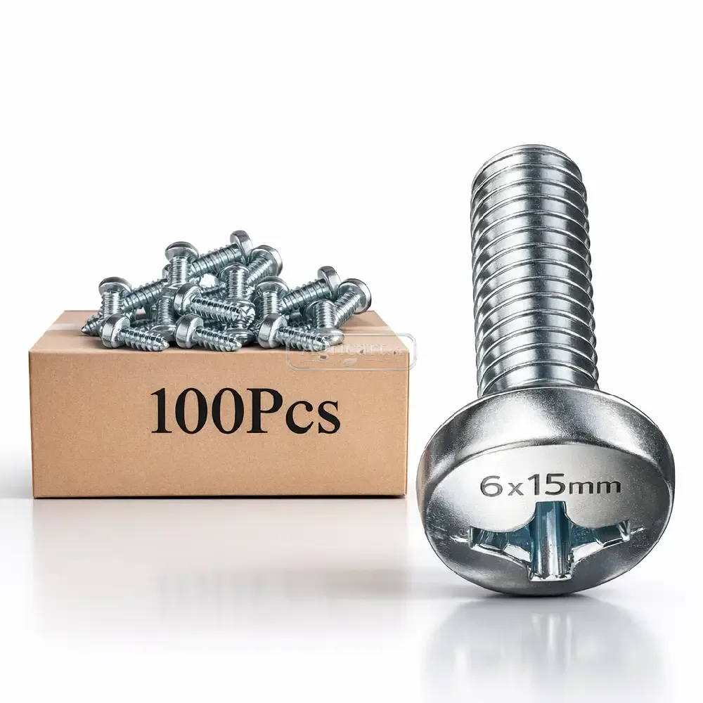Cross Recessed Pan Head Tapping Screw 6Mm X 15Mm
