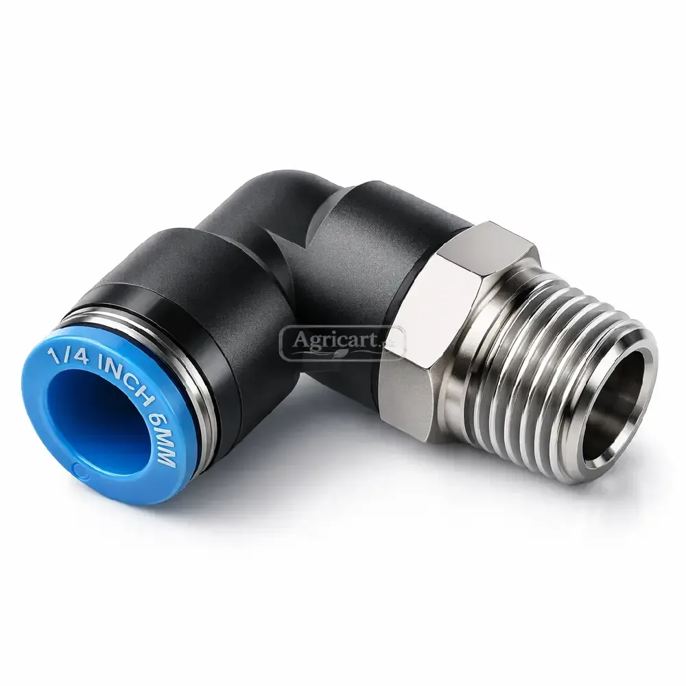 Pneumatic Pipe Elbow Wide 1/4 Pipe Size 6Mm