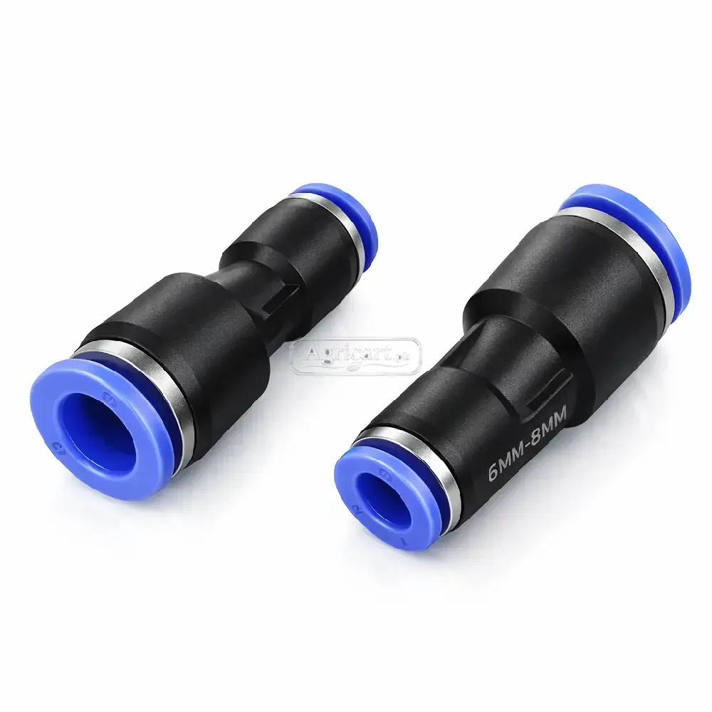 Pneumatic Pipe Coupler Connector 6Mm 8Mm
