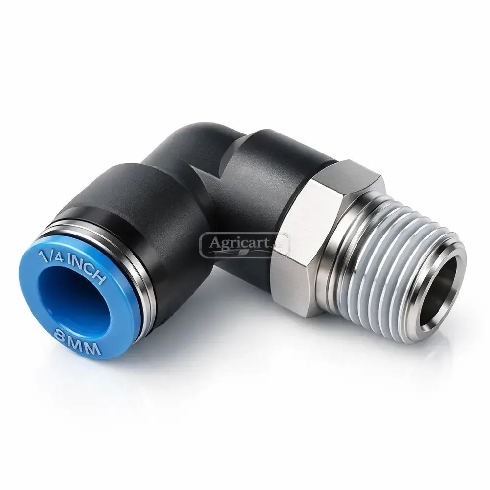 Pneumatic Pipe Elbow Wide 1/4 Pipe Size 8Mm