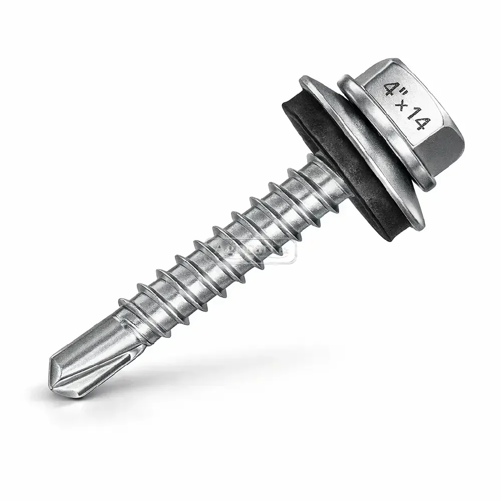 Hex Head Self Drilling Screw 4 Inch 14 No