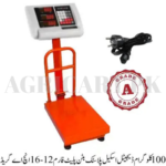 100 kg Digital Scale Plastic Button Platform16"x12" Inch A Grade