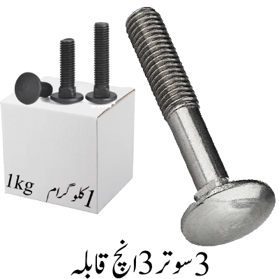 3 Sooter 3 inch Carriage Bolt