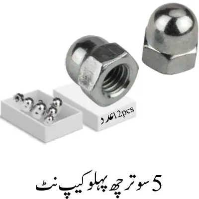 5 sooter Acorn Hex Cap Nuts