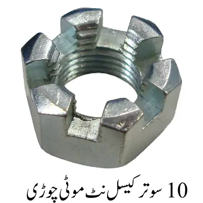 Hexagonal Castle Nut Thick thread 10 sutar