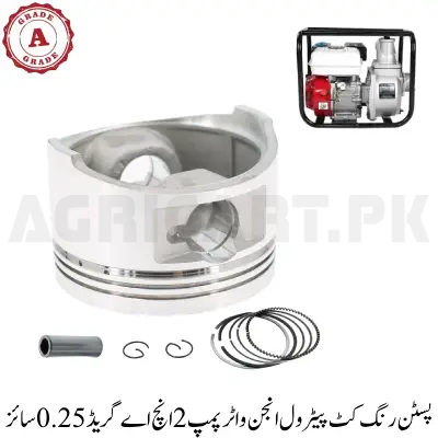Piston Ring Kit Petrol Engine Water Pump 2 Inch A Grade 0.25 Size